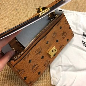 MCM Millie Flap Crossbody in Visetos